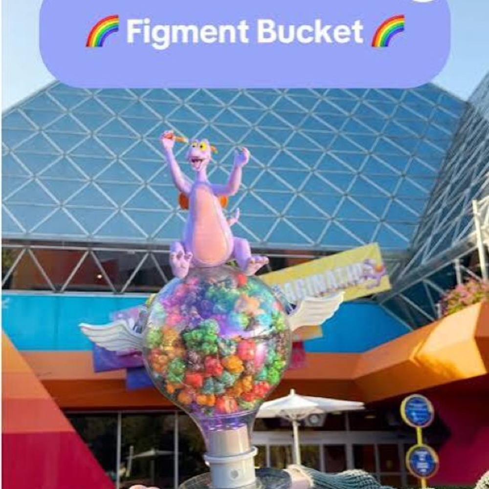 Disney New Figment Popcorn Bucket